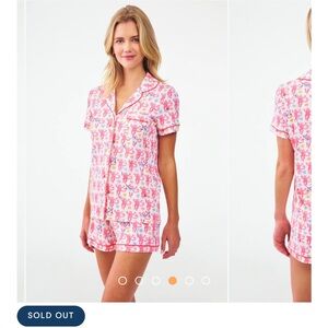 NWT Roller Rabbit Be My Monkey Pajamas XS